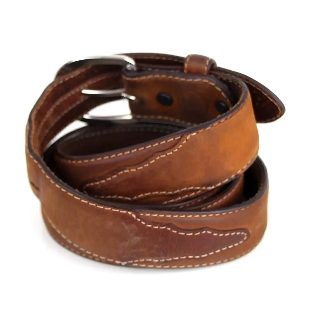 Silver Creek BROWN GENUINE LEATHER 1 3/8